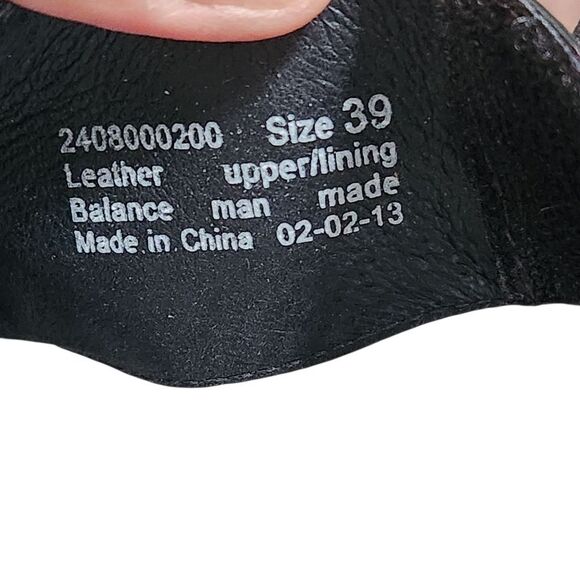 Dansko Patent Leather Sandals Donna Sz 39 US 9 Black Wedge Flowers Double Strap - Picture 9 of 11